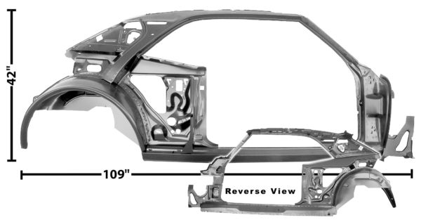 1021A 1967 Camaro Quarter Door Frame Assembly - RH