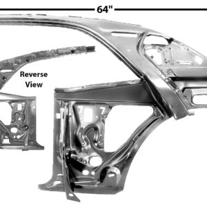 1023F 1967 - 1969 Camaro Quarter Door Inner Frame Assembly - LH