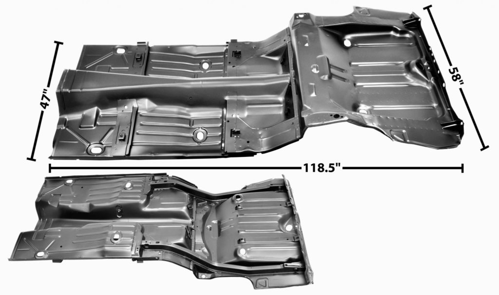 1968 Camaro Convertible Complete Floor Pan with Trunk (1046AE ...