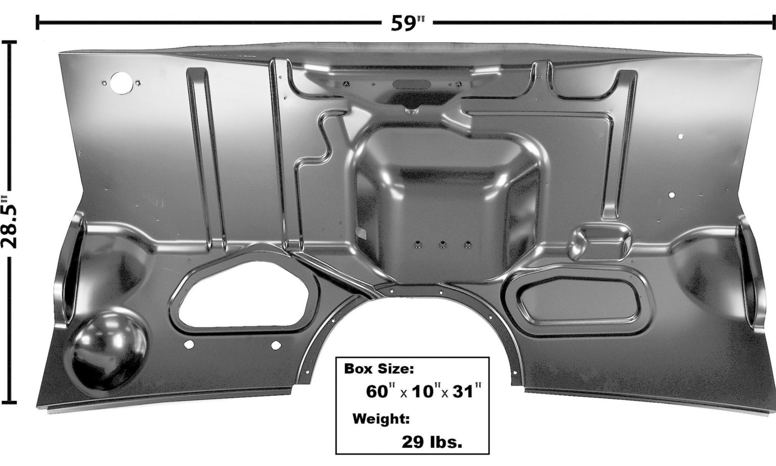 1956 Ford Truck Cab Firewall – No Heater Hole (3142A) – Moonlight Drive ...