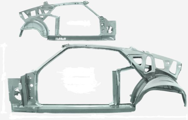 3645SWT 1969 Fastback Quarter Door Frame Assembly With Weld Through Primer - LH